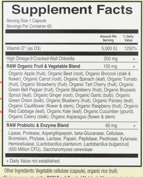 Vitamin Code Raw D3 5000 60 Capsules