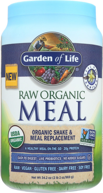 RAW Organic Meal Vanilla 1115g Powder