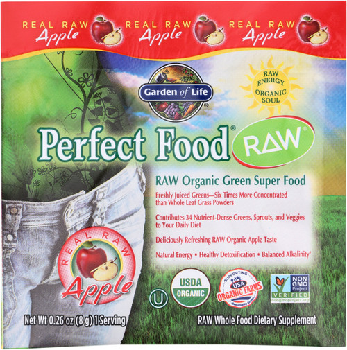 Perfect Food RAW ORG Apple Pwder PK 0.26 OZ