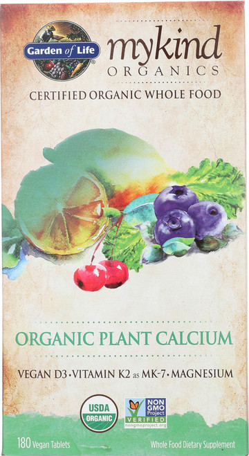 Mykind Organics Plant Calcium 180 Organic Tablets