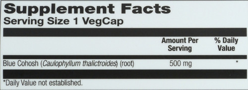 Blue Cohosh Root 100 Vegetarian Capsules