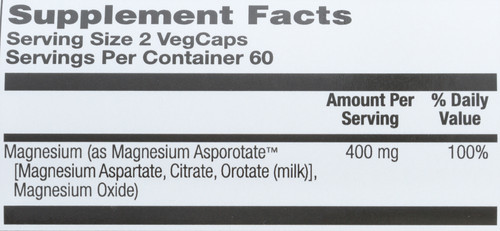 Magnesium Asporotate 120 Capsules