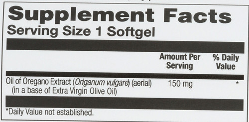 Oil Of Oregano 60 Softgels