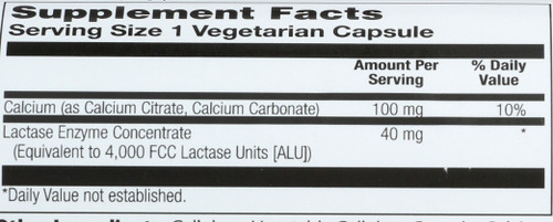 Lactase 100 Vegetarian Capsules