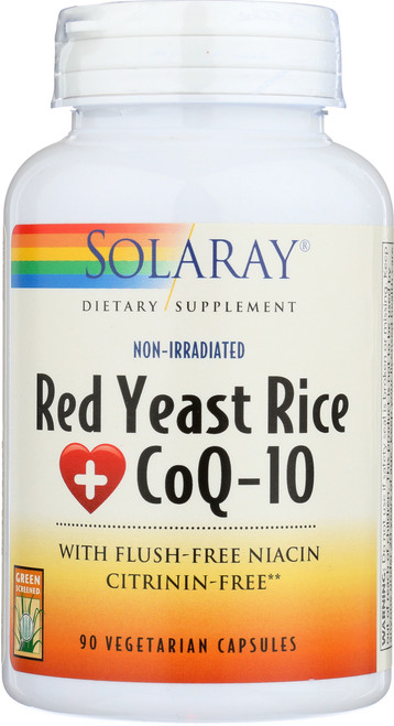 Red Yeast Rice Plus Coq-10 90 Vegetarian Capsules