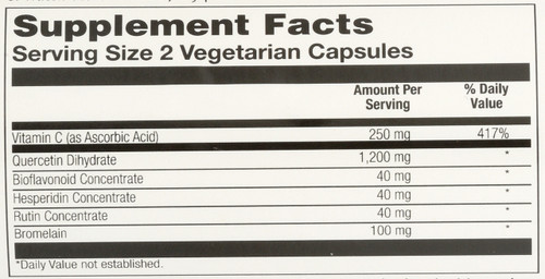 Mega Quercetin 60 Vegetarian Capsules