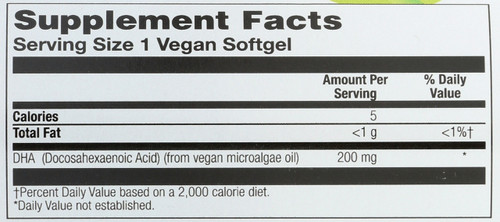 Dha, Vegan 50 Vegan Softgels