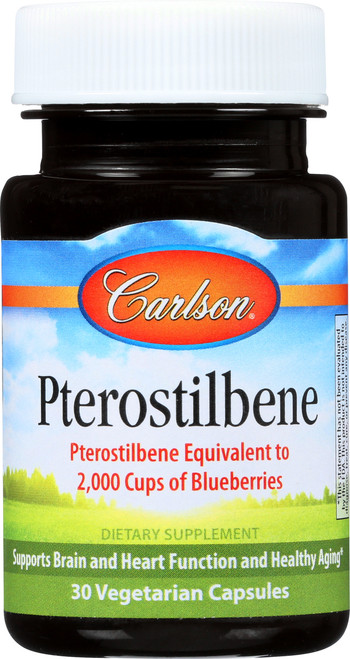 Pterostilbene - Equivalent To 2,000 Cups Of Blueberries - 60 Vegetarian Capsule
