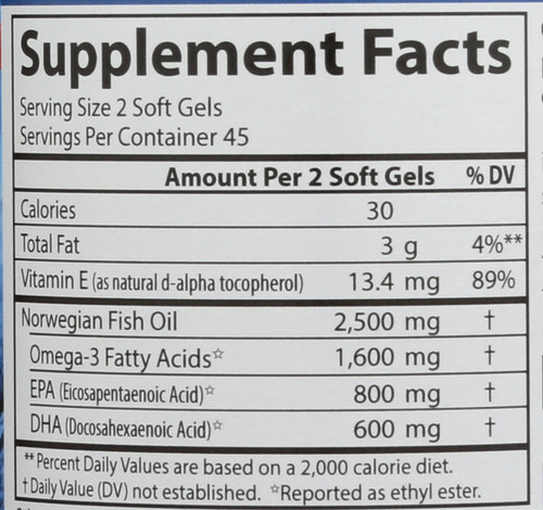 Fish Oil - 90 + 30 - 90 Soft Gels