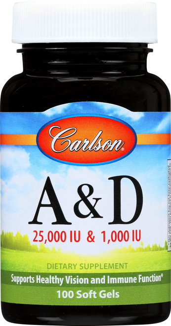 Vitamins A & D - 25,000 Iu/1,000 Iu - 250 Soft Gel
