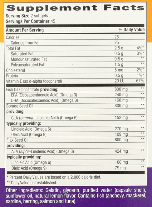 Ultra Omega Ultra Concentrated 90 Softgels