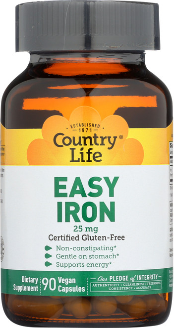 Easy Iron 25 Mg Dietary Supplement 90 Vegan Capsules