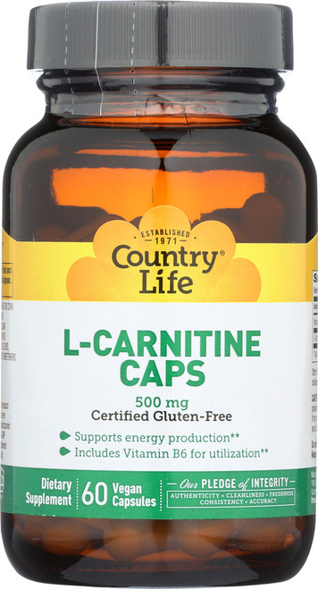 L-Carnitine 500 Mg 60 Vegan Capsules