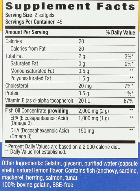 Omega 3 Mood 2000 Mg 90 Softgels