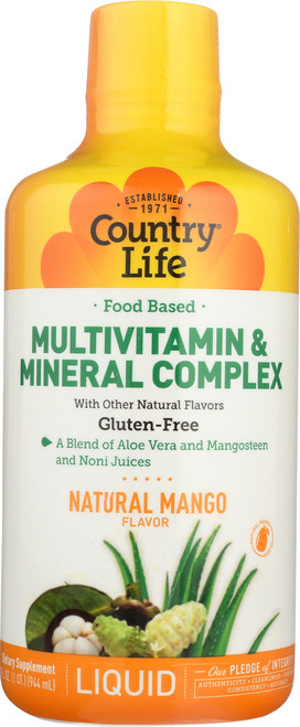 Multivitamin & Mineral Complex Natural Mango Liquid 32 Fl Oz.