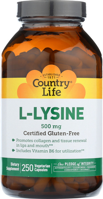 L-Lysine  250 Vegetarian Capsules