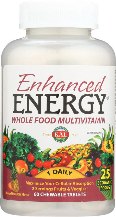 Enhanced Energy® Tropical 60 Chewable Tablets - BuyVites.com