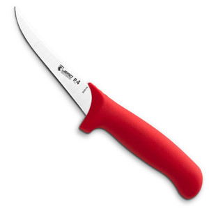 JERO P4 5" Curved Boning Knife, Red