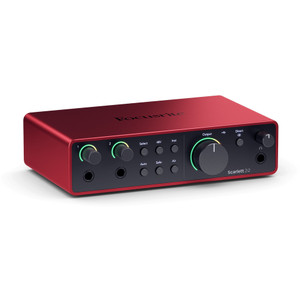 Focusrite Scarlett 2i2 4th Gen USB Audio Interface (FRONT ANGLE VIEW) Focusrite Scarlett 2i2 4th Gen USB Audio Interface (FRONT ANGLE VIEW)