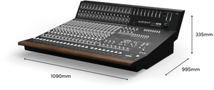 AUDIENT ASP4816 -HE Compact Analogue Recording Console (shown with dimensions) AUDIENT ASP4816 -HE Compact Analogue Recording Console (shown with dimensions)