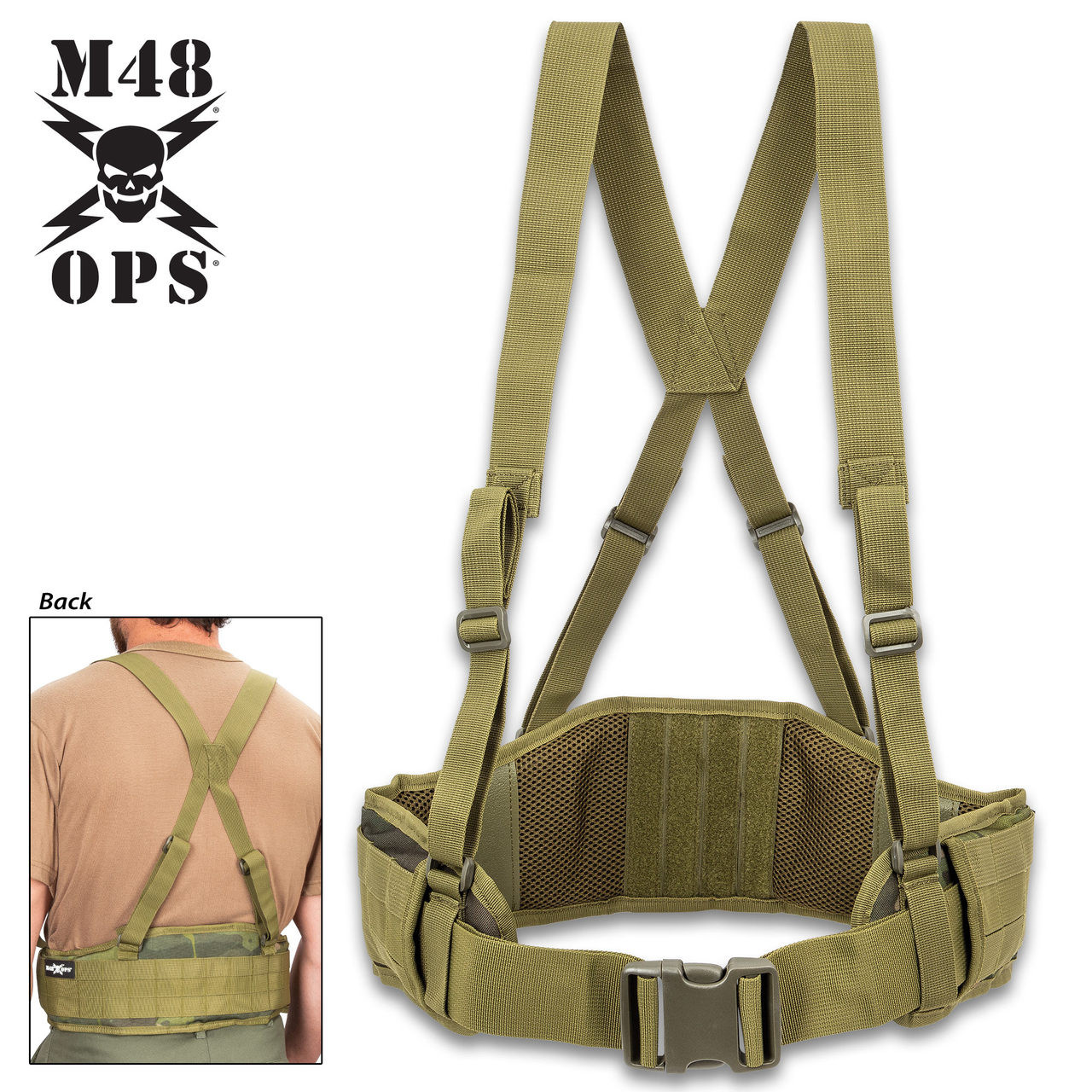 M48 Tactical Waist Belt w/Shoulder Straps - Hero Outdoors