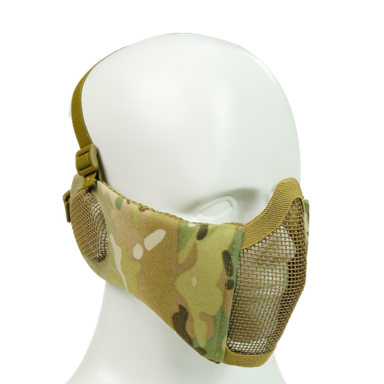 Bravo Airsoft Tactical Gear: V4 Strike Metal Mesh Face Mask with