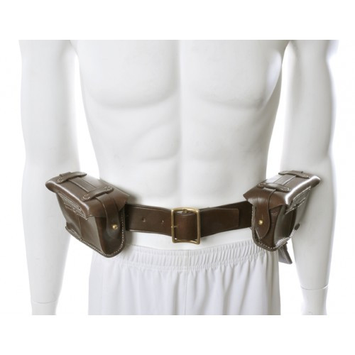 Japanese Arisaka Type 99 Ammo Pouches, Leather Belt, Bayonet Frog