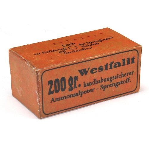 WWI German 200gr Westfalit Trench Explosive Block Inert - Hero