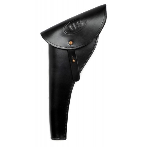 Us Civil War Revolver Holster Black Leather Left Hand Model Hero Outdoors