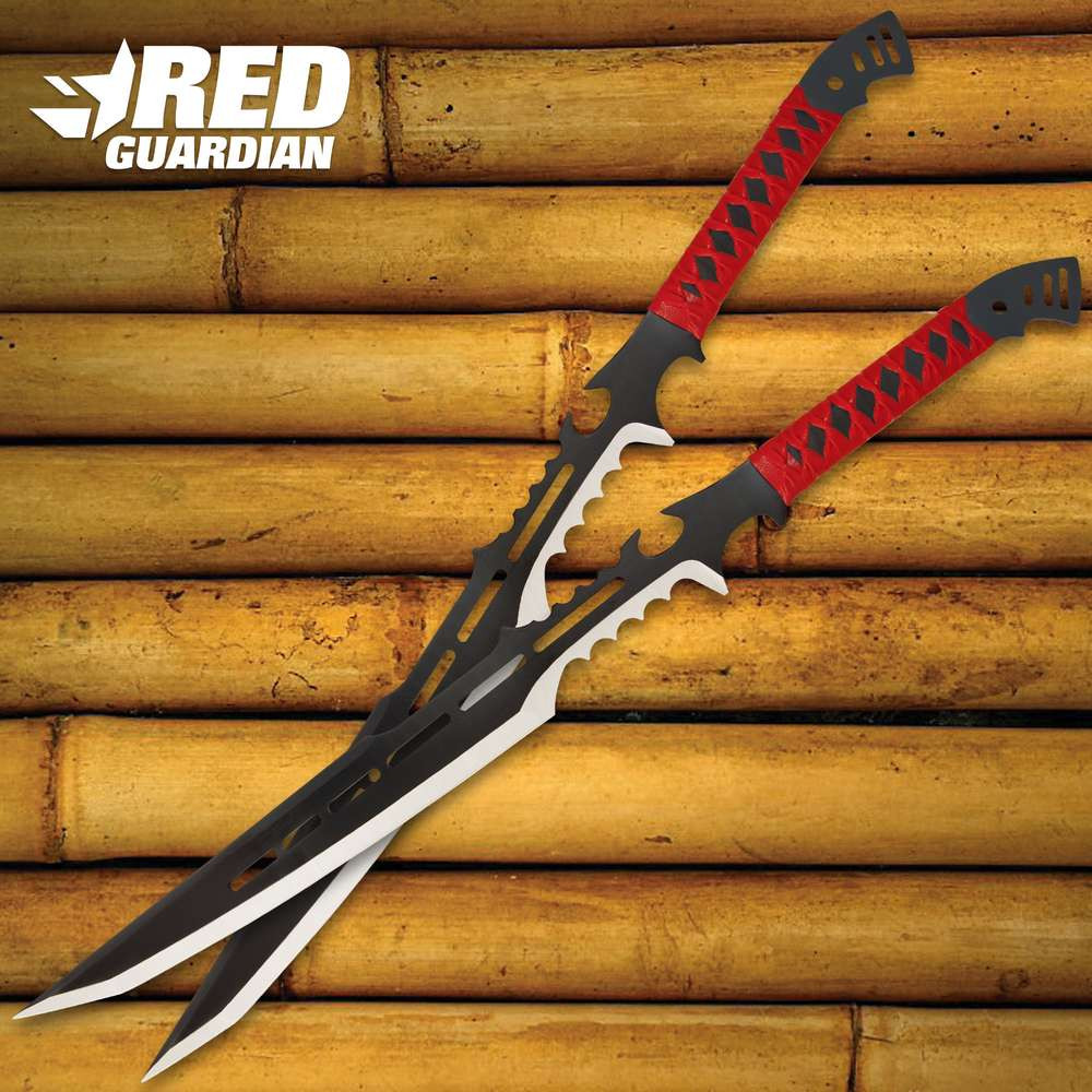Red Guardian Fantasy Two-Piece Sword Set With Sheaths - Hero Outdoors
