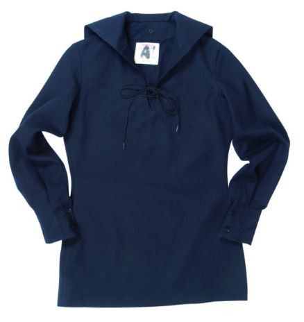 Gabardine Military Jacket Navy Blue
