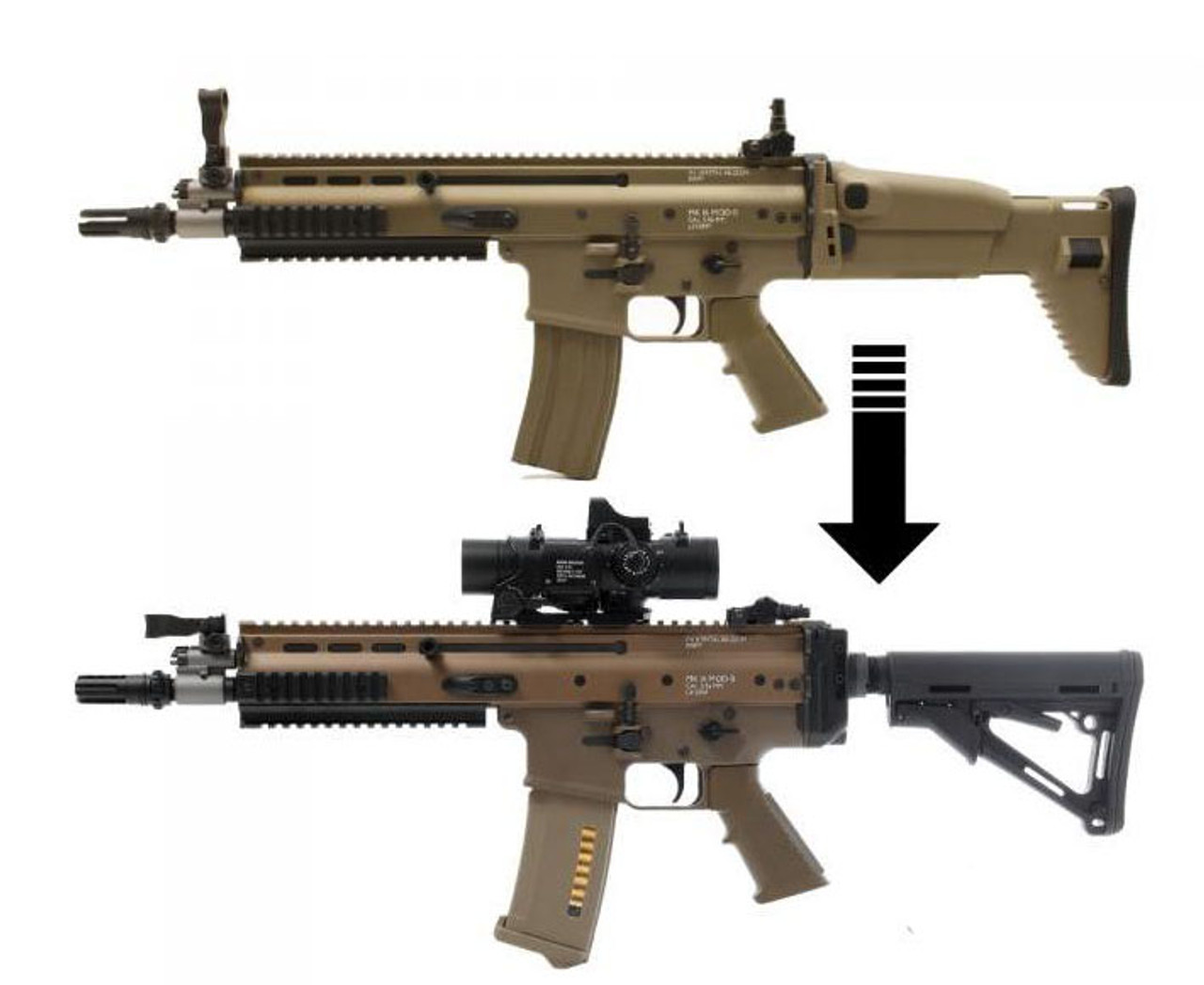 Laylax Stock Adapter to M4 Buffer Tube Adapter for Tokyo Marui 