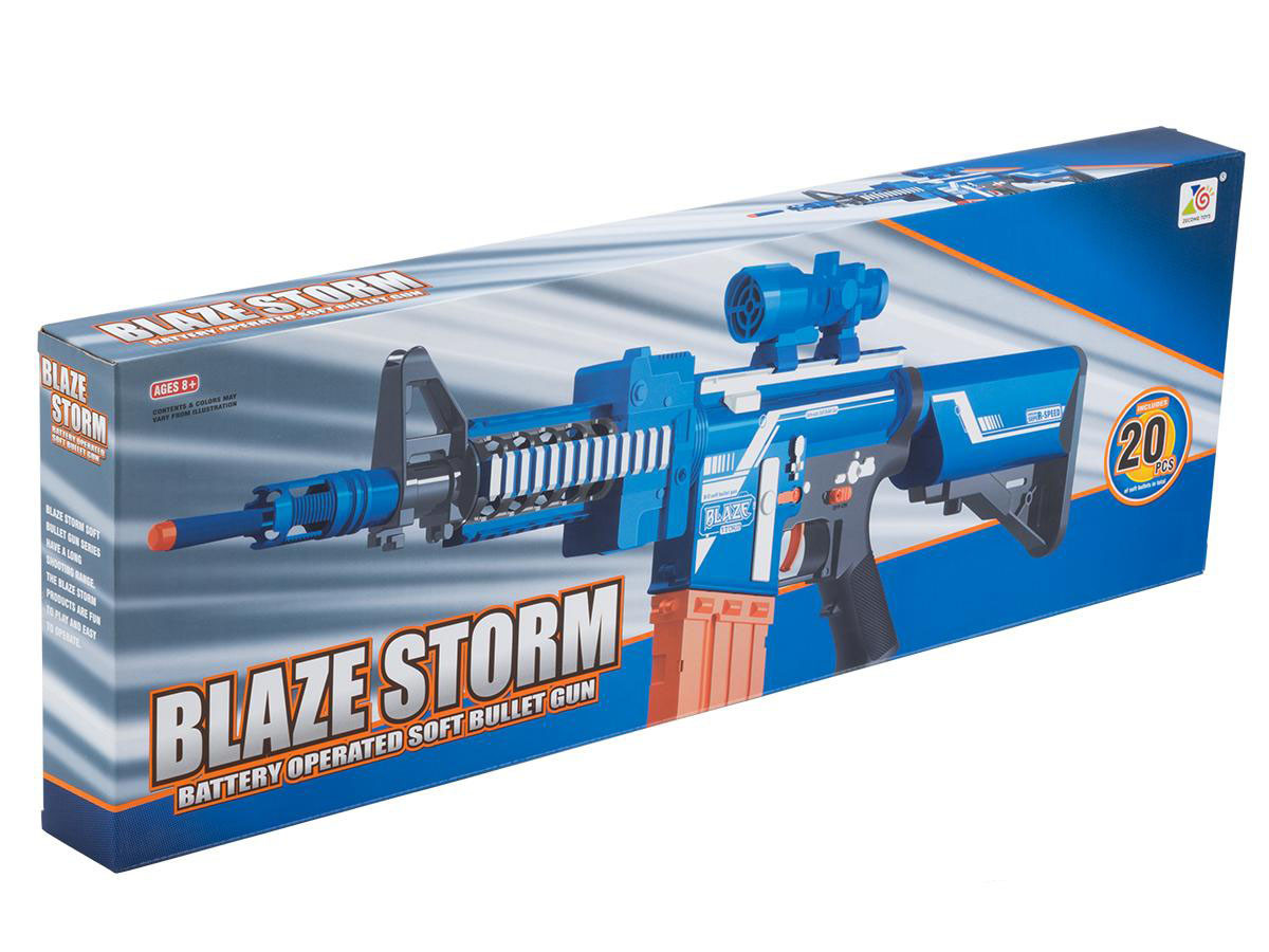 Blaze Storm Foam Blaster Semi Auto Soft Dart Rifle (Model: Arsenal