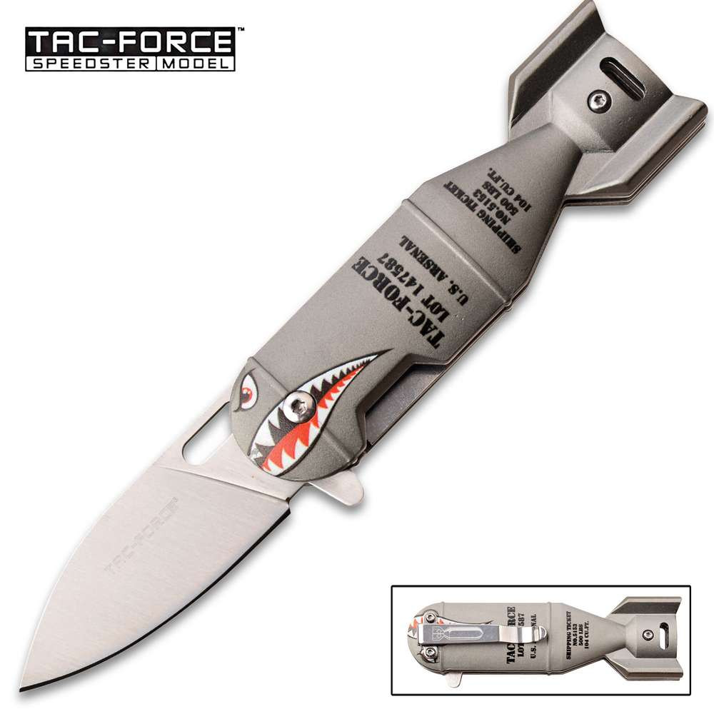 Tac-Force Shark Bomb Pocket Knife - Hero Outdoors