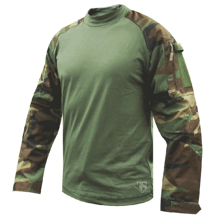 Tru-Spec Tactical Response Uniform Combat Shirt (Color: Woodland