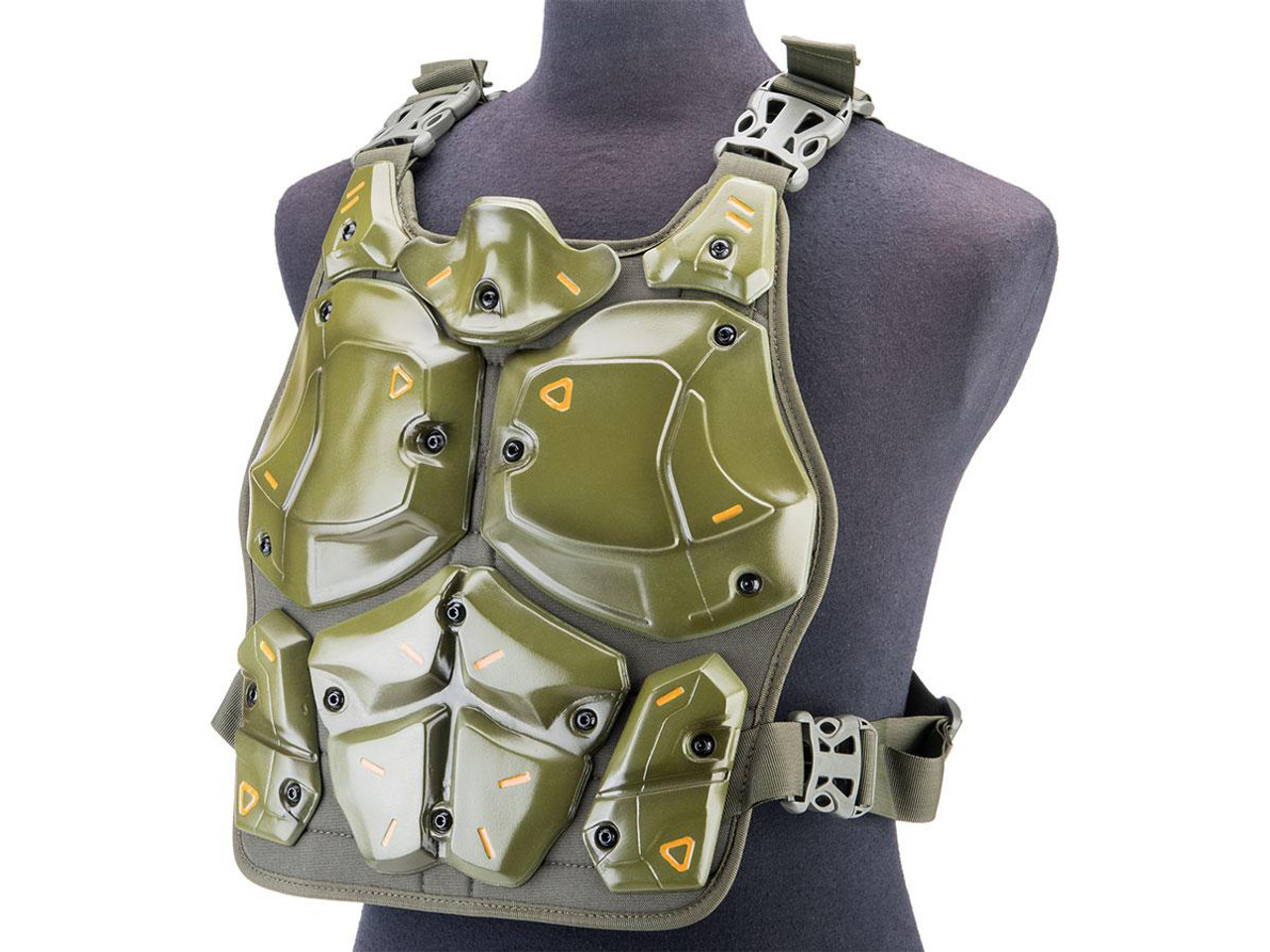 Matrix Delta Force Style Body Armor Shell Vest (Color: Black