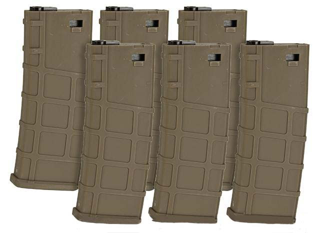 Lonex 30rd Real-Cap Polymer Magazine for M4 M16 AEG Rifles - Pack
