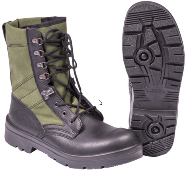 Dutch Military Issue OD Tropical Boots - Hero Outdoors