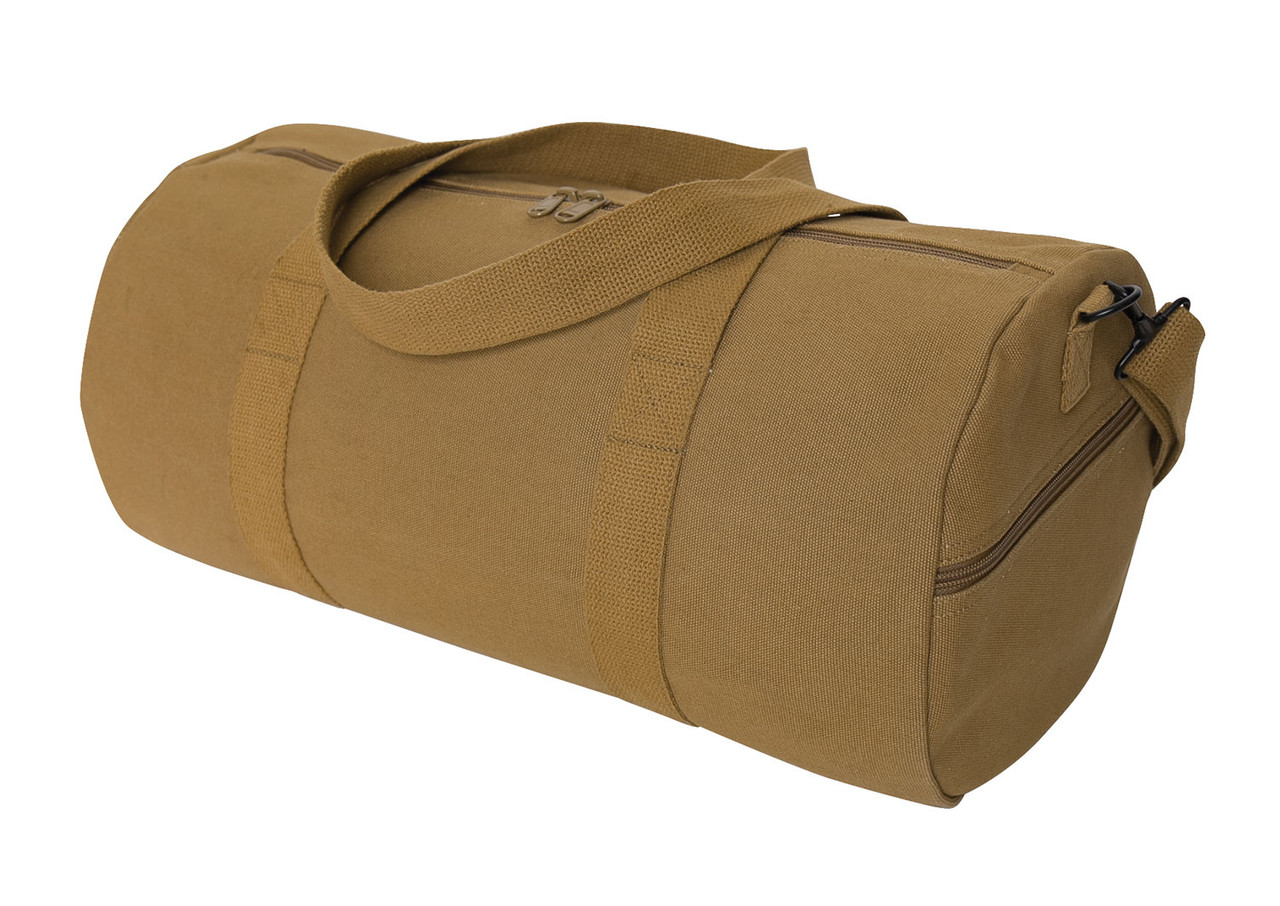 Rothco Canvas Shoulder Duffle Bag 19 Inch Coyote Brown Hero Outdoors
