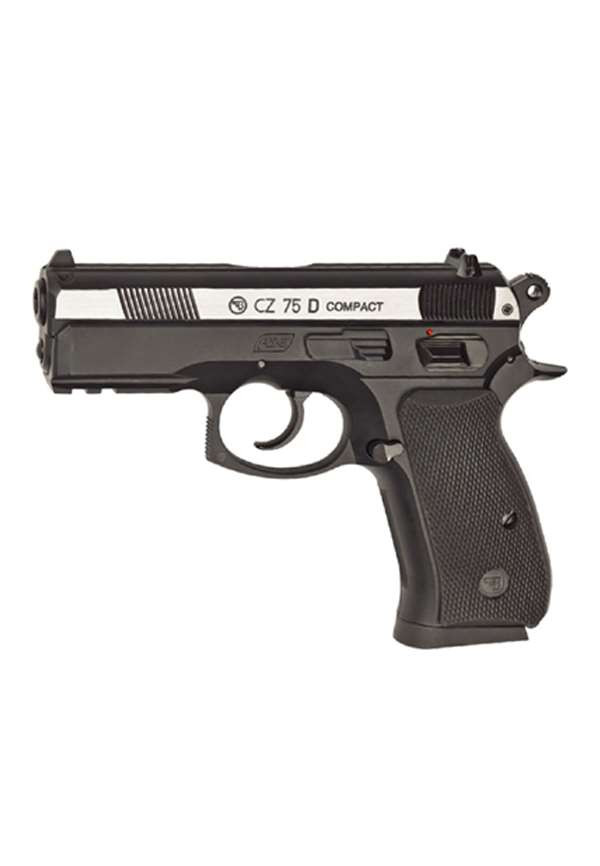 トイガン Cz75 2nd version CO2 Blowback ASG CZ 75 Dual-Tone P-07 CO2 Blowback Air Pistol - BLACK/SILVER