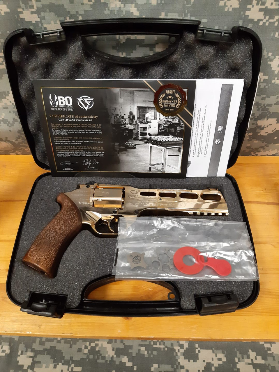CHIAPPA FIREARMS RHINO REVOLVER 60DS 6mm BB LIMITED EDITION GOLD