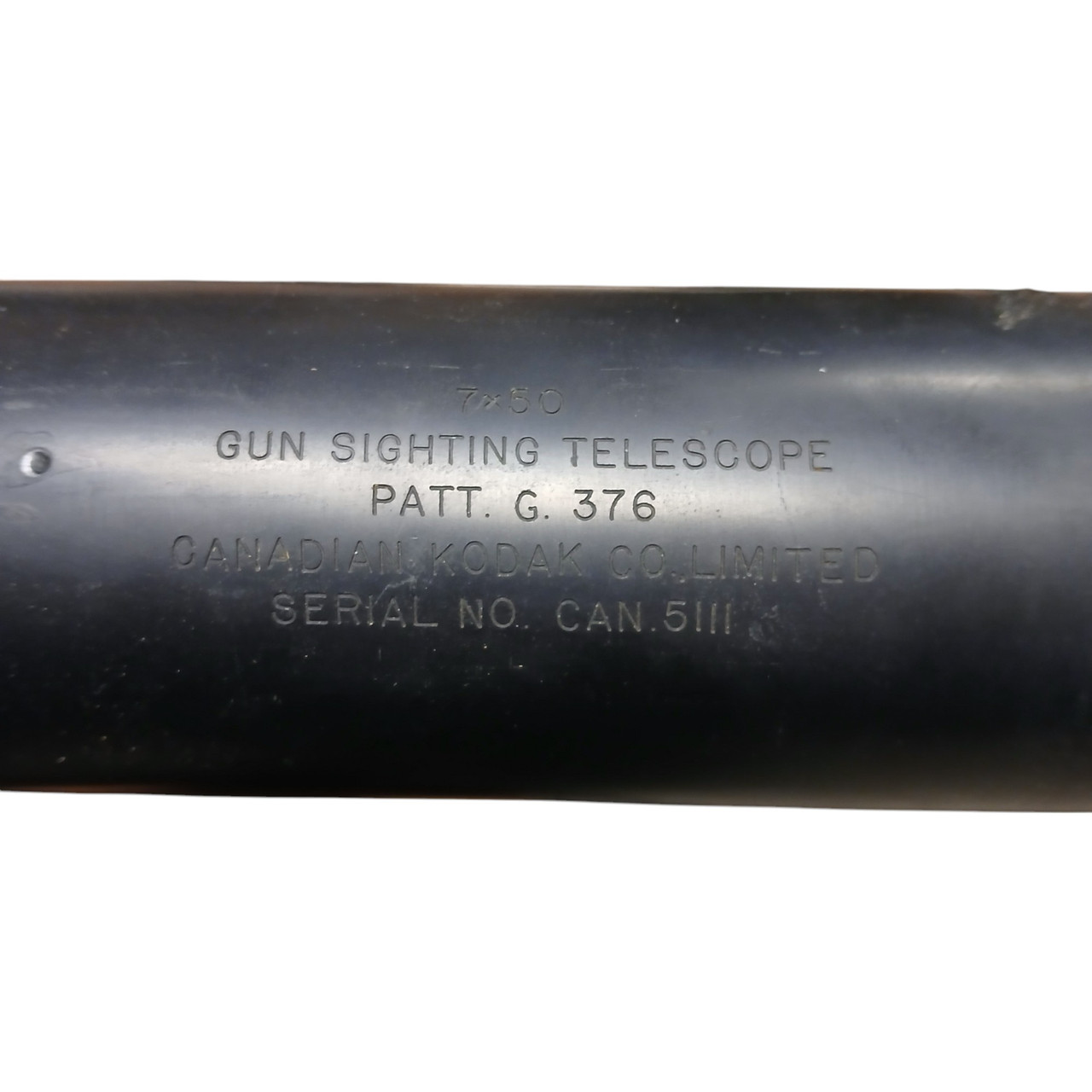 WW2 Canadian PATT. G. 376 Gun Sighting Telescope 7x50 - Canadian