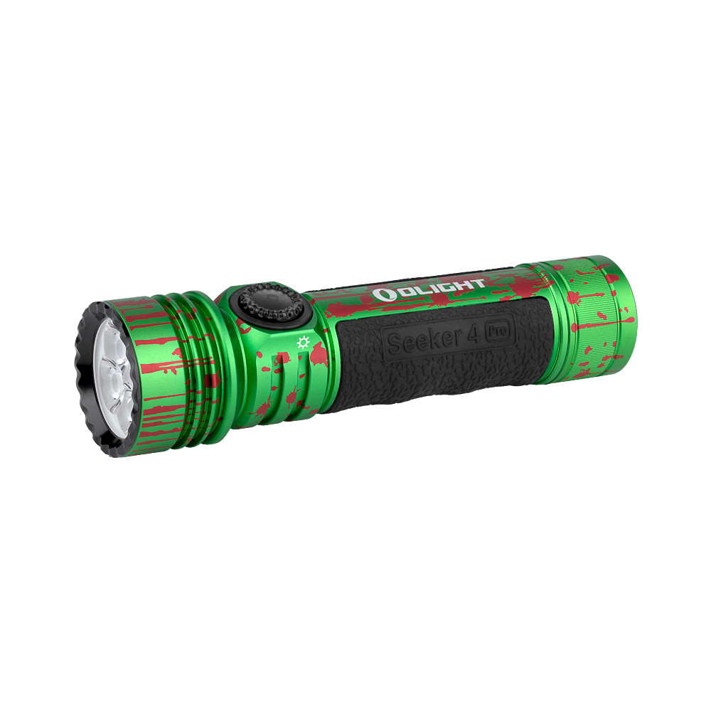 Olight Seeker 4 Pro High Power Flashlight - Zombie Green - Hero