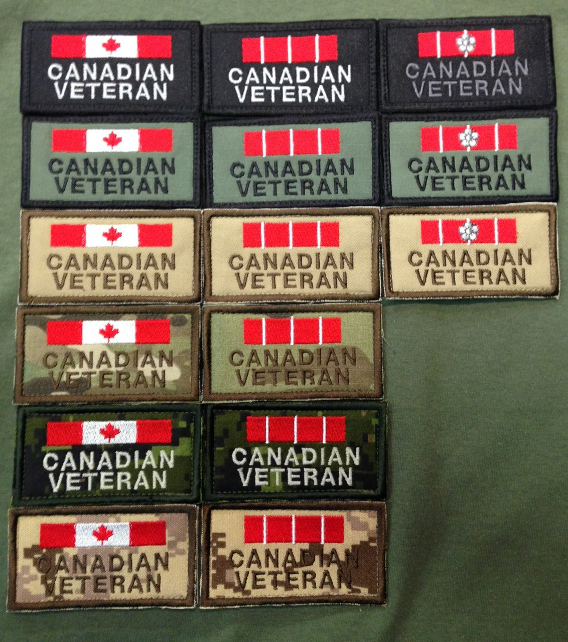 Patch Brodé Drapeau Canada Pour Airsoft/militaire | Dimensions 80x50 Mm | Fixation Velcro Crochet | Neuf - 10