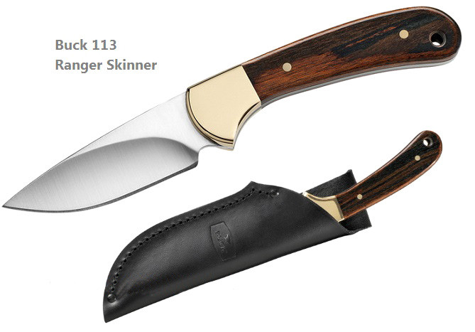 Buck Knives 0113BRS 113 Ranger Skinner Macassar Ebony - Hero