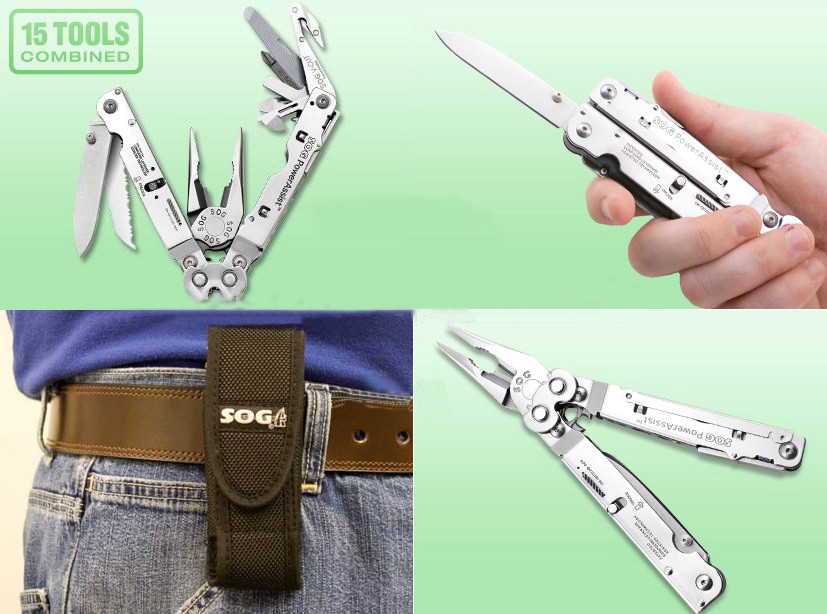 SOG Multitool PowerAssist S66N with Nylon Sheath - Hero Outdoors