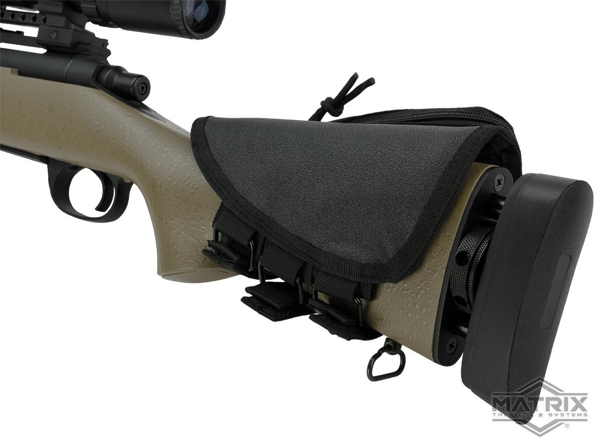 Matrix Universal Cheek Pad with Ammunition Loop (Color: Black) - Hero ...