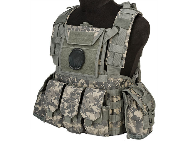 Matrix Tactical Systems Modular Chest Rig w/ Full Pouch Set (Color: ACU ...
