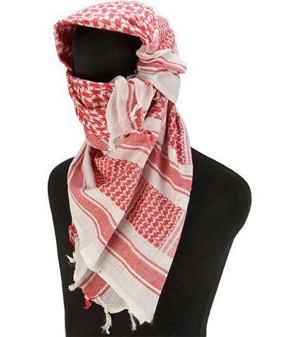 Matrix Woven Coalition Desert Shemagh / Scarves - Red / White ...