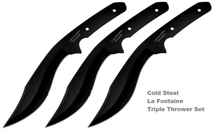 Cold Steel 80TLFZ La Fontaine Triple Thrower Set - Hero Outdoors